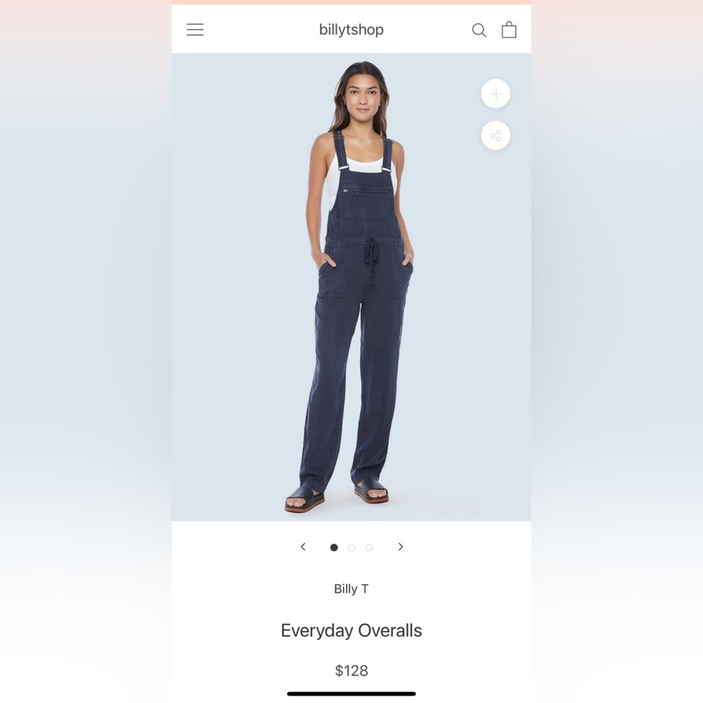 One Billy T Everyday Overall pant jumpsuit size L